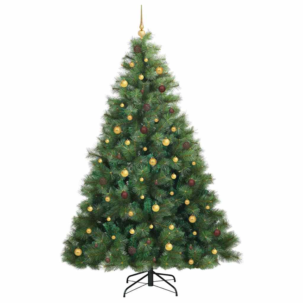 Mű karácsonyfa 300 LED-del állvánnyal Zöld 240 cm PE és PVC 4