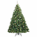 Mű karácsonyfa 300 LED-del állvánnyal Zöld 240 cm PE és PVC 3