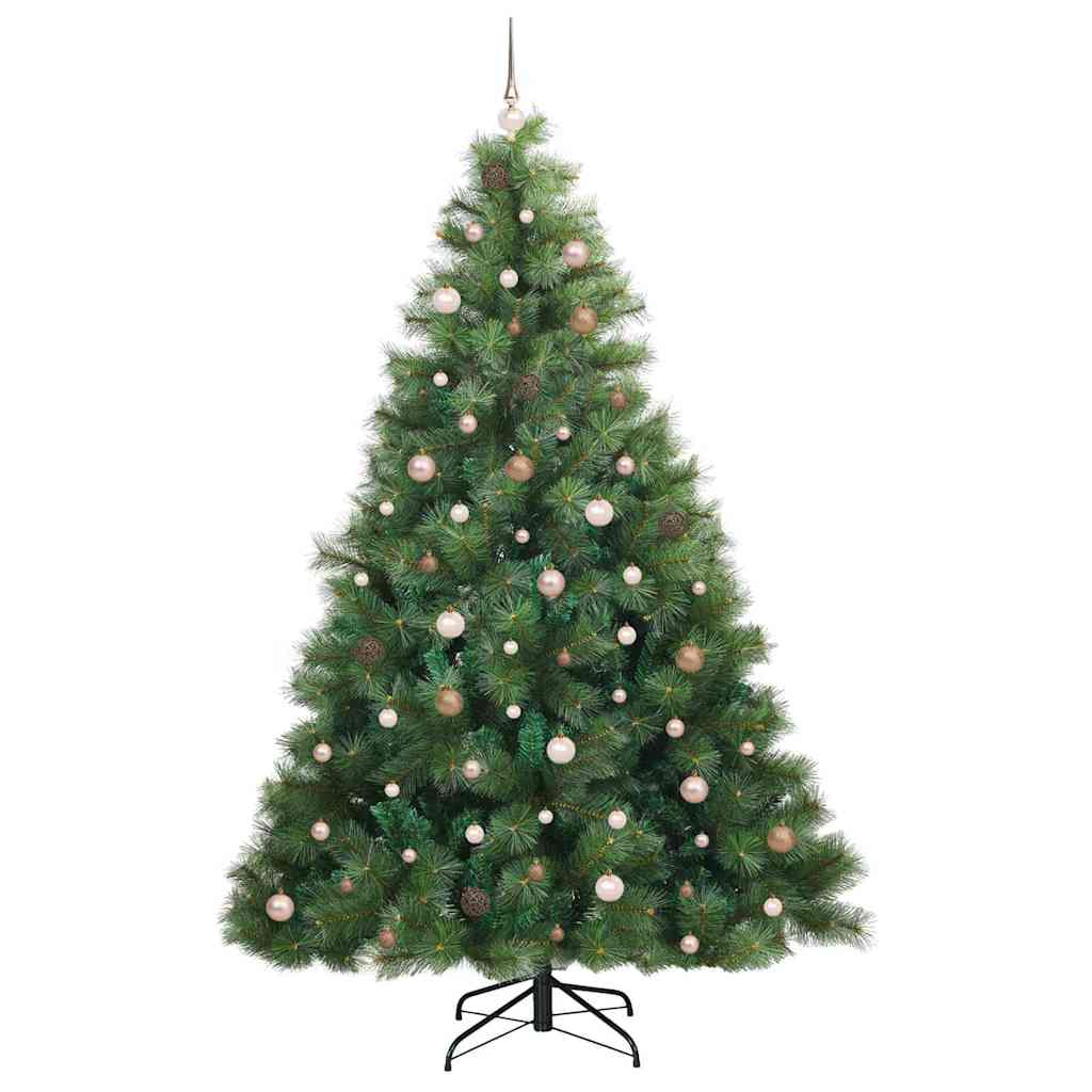 Mű karácsonyfa 300 LED-del állvánnyal Zöld 240 cm PE és PVC 4