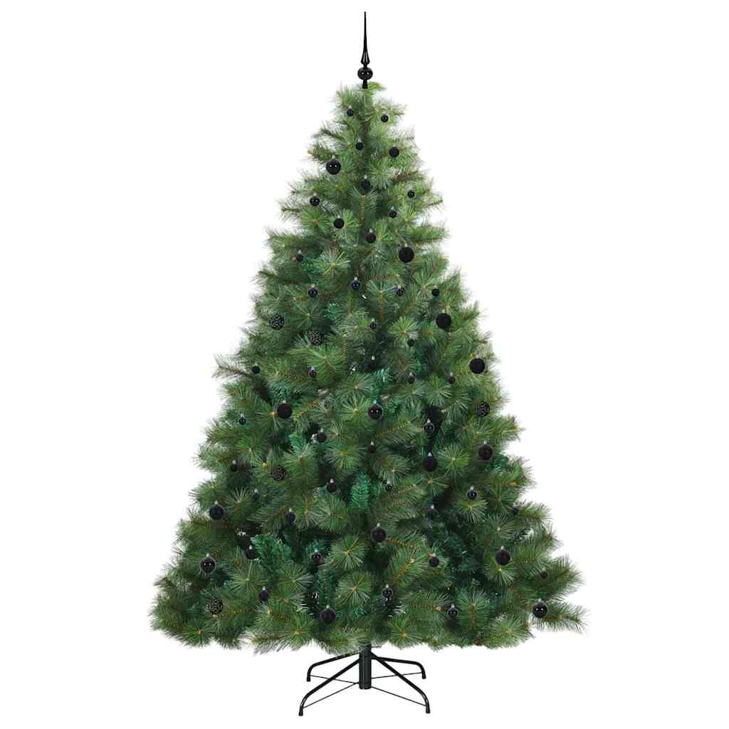 Mű karácsonyfa 300 LED-del állvánnyal Zöld 240 cm PE és PVC 4