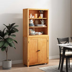 Tároló bútor készlet ajtóval 2 db Természetes 80 x 35 x 185 cm 4