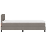 Boxrugós ágy LED szalagokkal Tópszínű 100 x 200 cm szövet 9