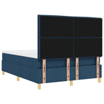 LED Box Spring Ágy fejtámlával Kék 160 x 200 cm szövet 10