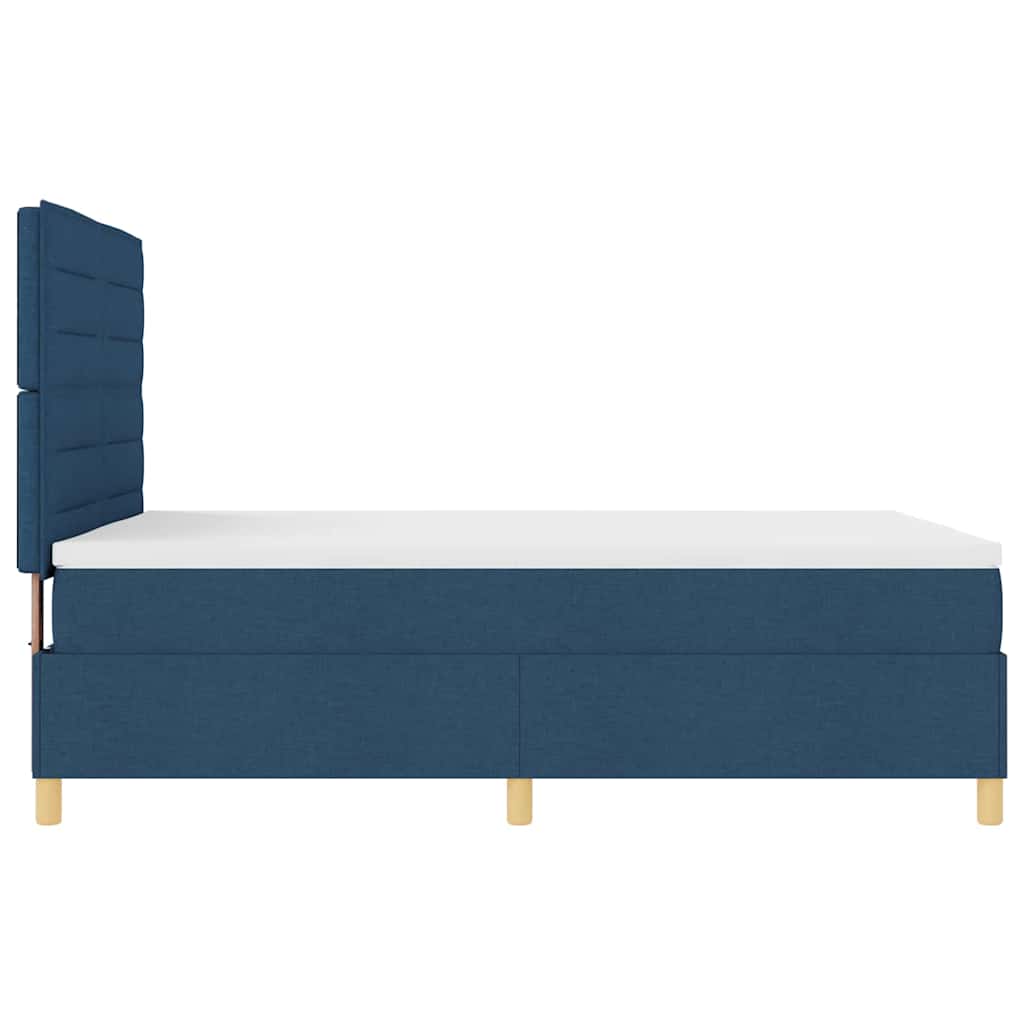 LED Box Spring Ágy fejtámlával Kék 160 x 200 cm szövet 9