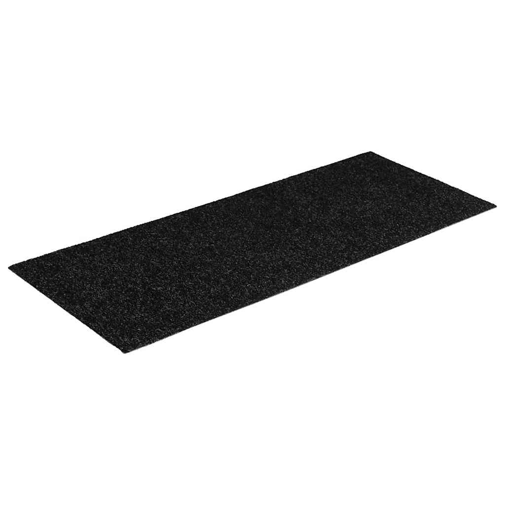 Öntapadós lépcsőszőnyegek, 30 db, 60 x 25 cm, fekete, téglalap alakú 3