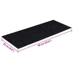 Öntapadós lépcsőszőnyegek, 30 db, 60 x 25 cm, fekete, téglalap alakú 8