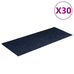 Öntapadós lépcsőszőnyegek, 30 db, 60 x 25 cm, sötétkék, téglalap alakú 2