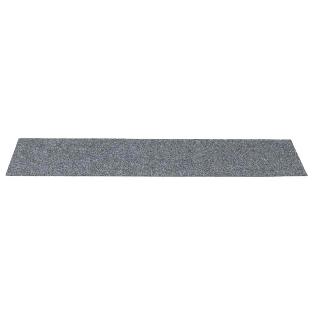 Öntapadós lépcsőszőnyegek 30 db 76 x 20 cm világosszürke téglalap alakú 4