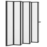 Zuhanyfal Fekete 168 x 140 cm Alumínium 6
