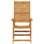 Kert étkező szett 9 db Barna Tömör Akácfa 8