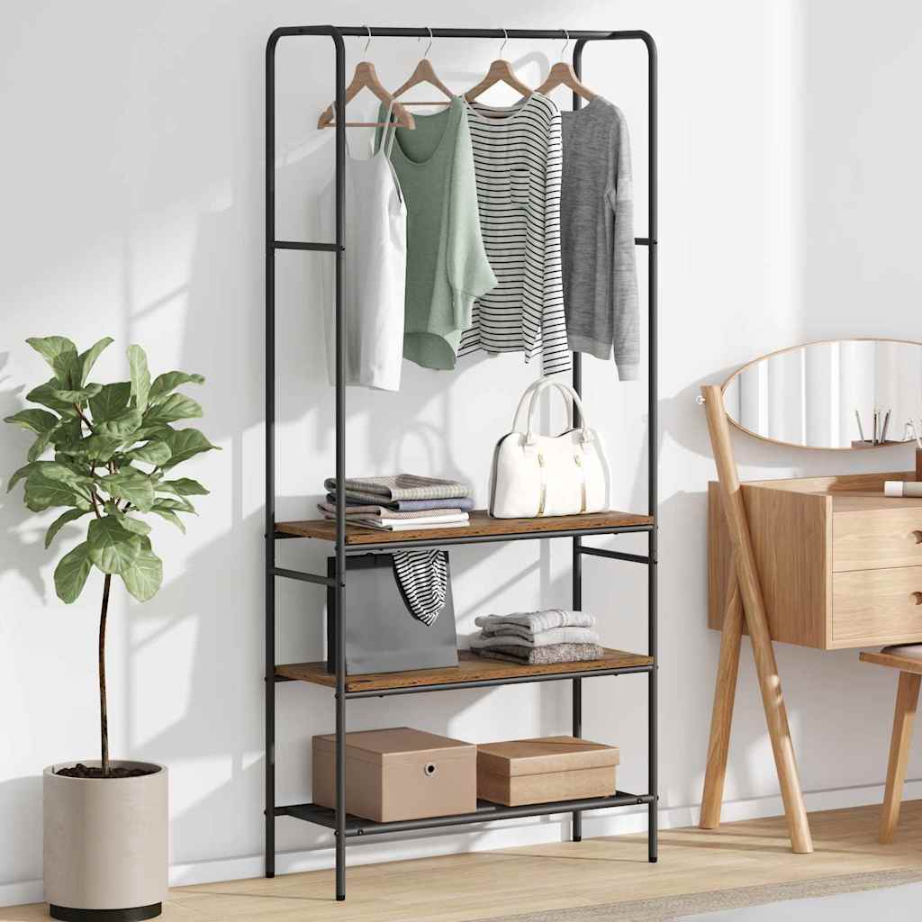 Ruhafogó Antik fa 77 x 30 x 171 cm Szerelt Fa