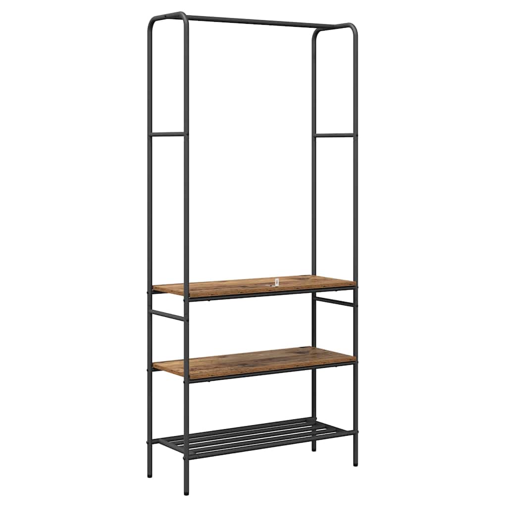 Ruhafogó Antik fa 77 x 30 x 171 cm Szerelt Fa 7