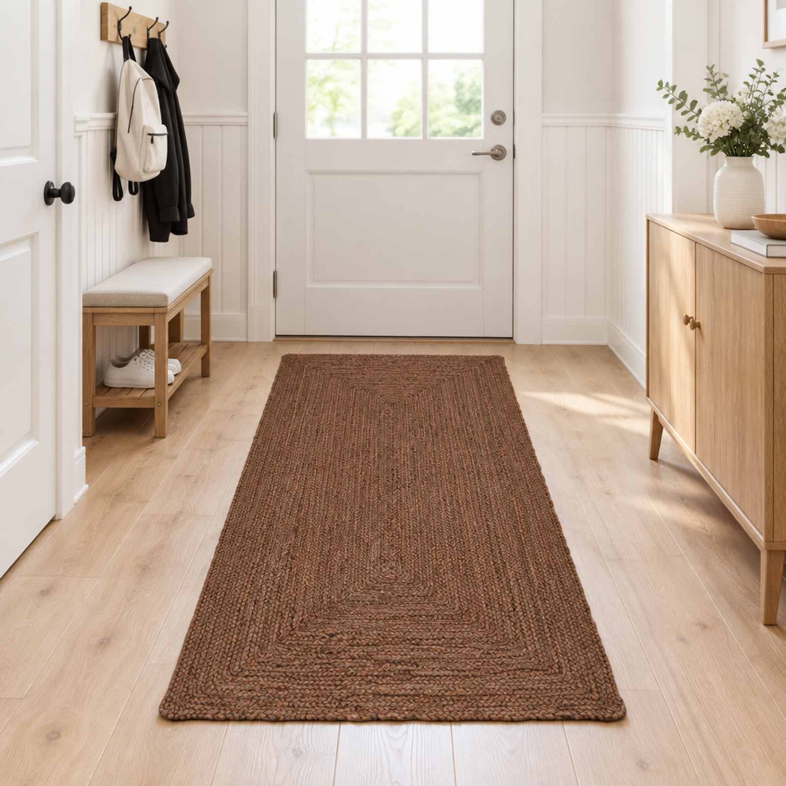 Területi szőnyeg Szürke 80 x 250 cm Juta