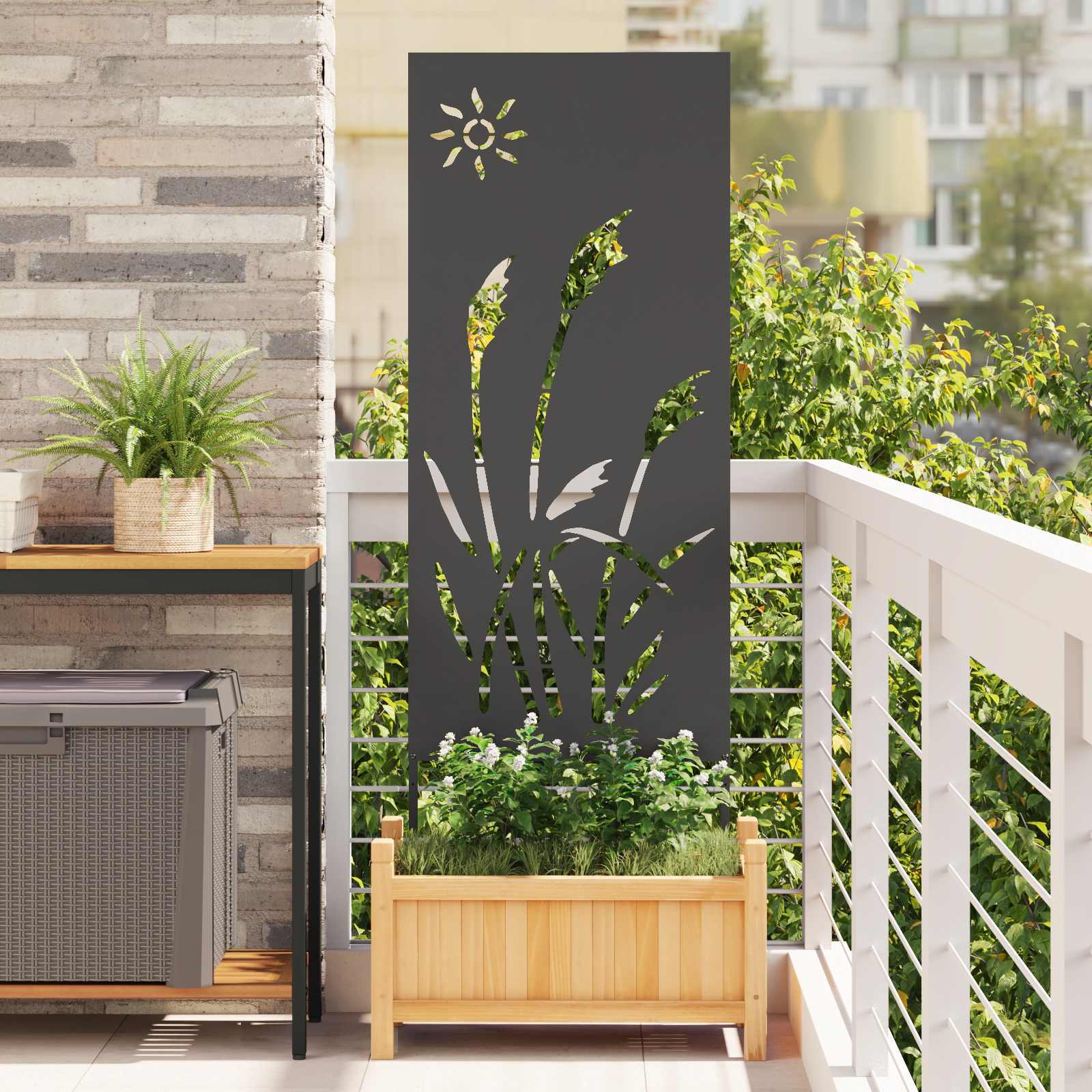 Kertvédő vászon Fekete 50 x 140 cm Hidegen hengerelt acél