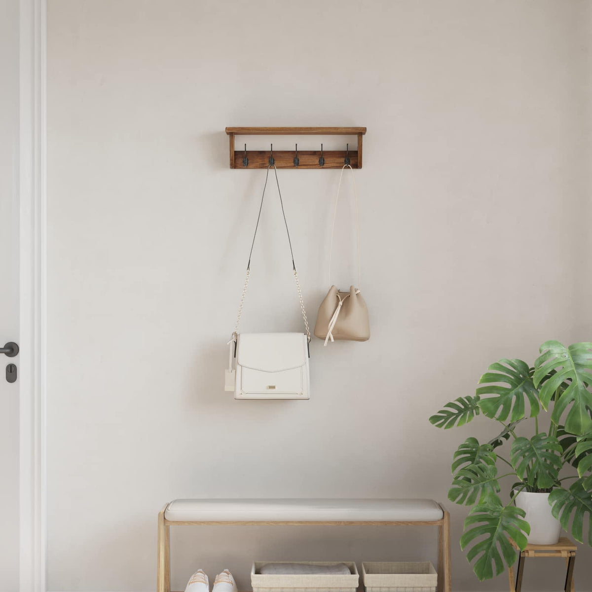 Fogas Barna 50 x 10 x 14 cm Tömör Mahagóni Fa 3