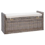 Tárolópad GENDT Szürke 110 x 40 x 50 cm Rattan 7