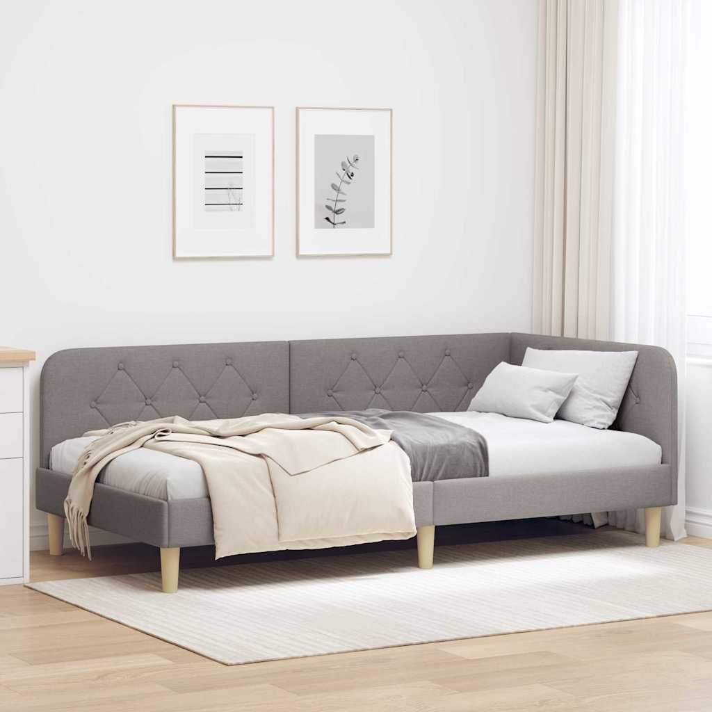 Sarokágy keret Tópszínű 90 x 200 cm szövet
