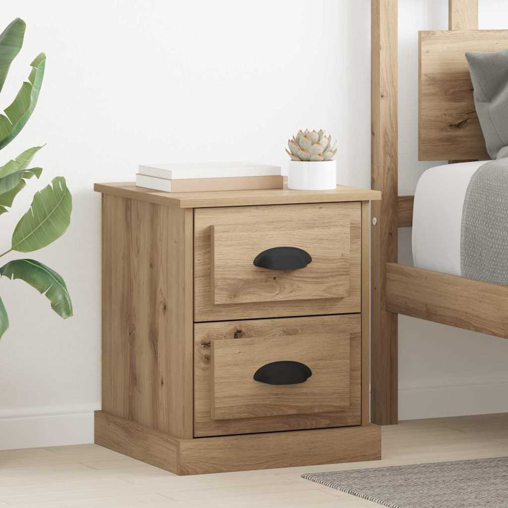 Éjjeliszekrény 2 db Artisan tölgy 39 x 39 x 47.5 cm Szerelt Fa