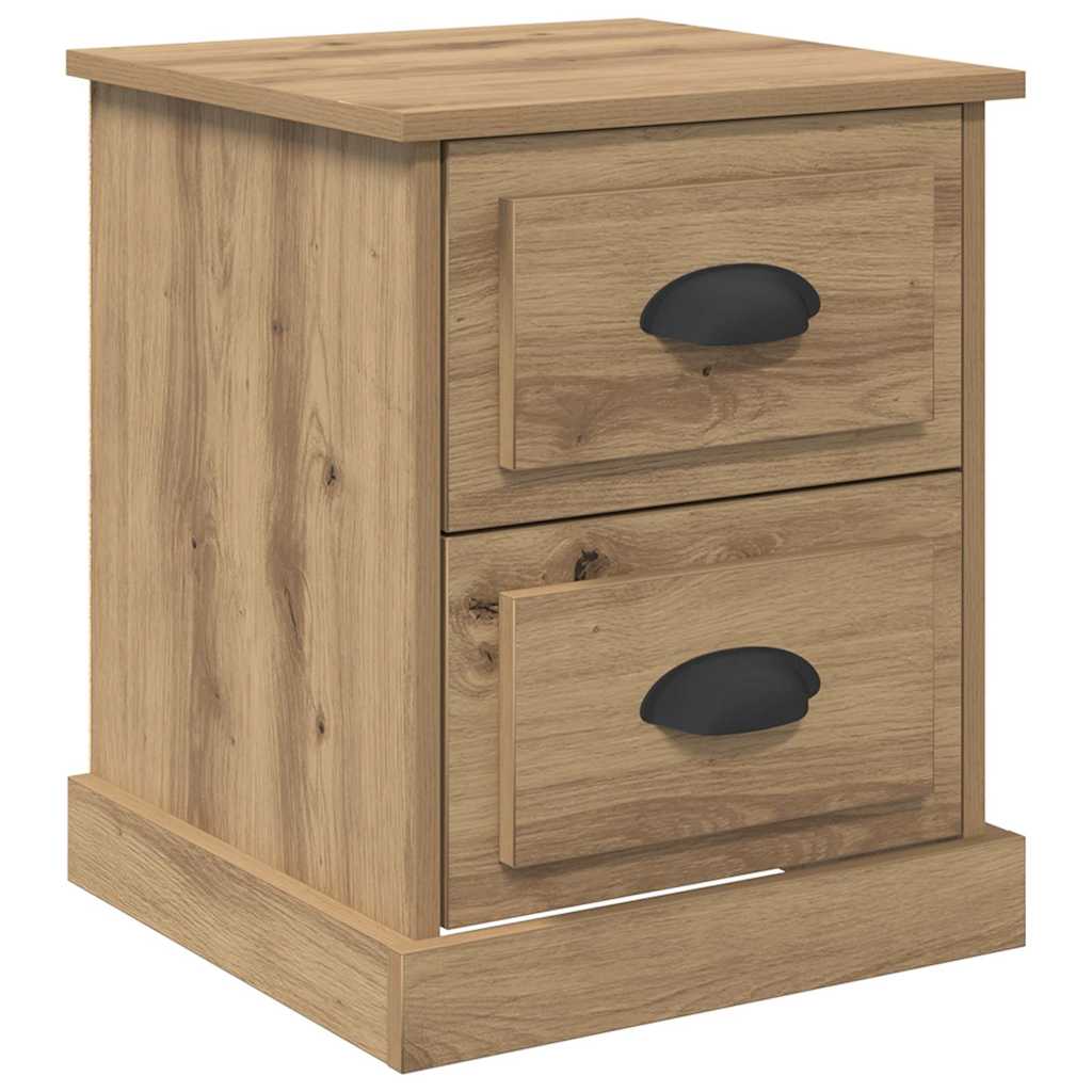 Éjjeliszekrény 2 db Artisan tölgy 39 x 39 x 47.5 cm Szerelt Fa 6