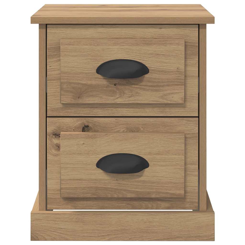 Éjjeliszekrény 2 db Artisan tölgy 39 x 39 x 47.5 cm Szerelt Fa 7