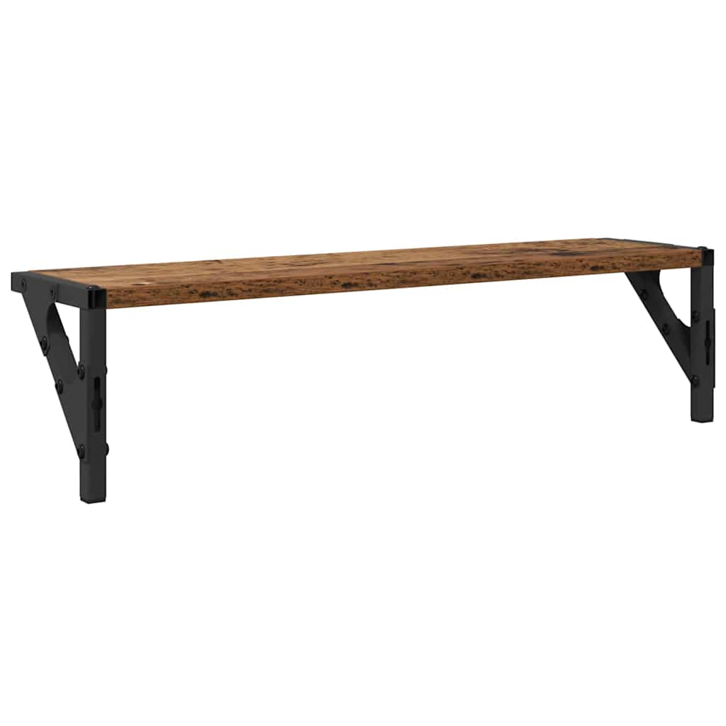 Falpolcok 2 db Öreg fa 60 x 15 x 15,5 cm Szerelt Fa 8