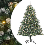 Mű karácsonyfa 300 LED-del Zöld 240 cm PVC és Műanyag és Acél 2