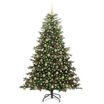 Mű karácsonyfa 300 LED-del Zöld 210 cm PVC és Fém és Műanyag 3