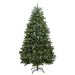 Mű karácsonyfa 300 cm 300 LED Meleg fehér PVC és Acél Zöld 4