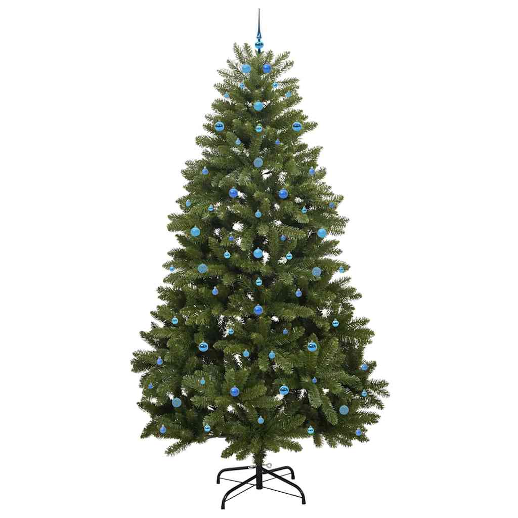 Mű karácsonyfa 300 cm 300 LED Meleg fehér PVC és Acél Zöld 4