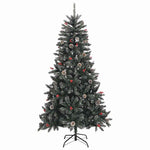 Mű karácsonyfa 300 LED-del Zöld 210 cm PVC és Műanyag és Acél 5
