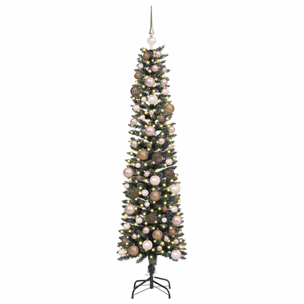 Mű karácsonyfa 300 LED-del Zöld 180 cm PVC és Műanyag és Acél 3