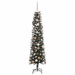 Mű karácsonyfa 300 LED-del Zöld 180 cm PVC és Műanyag és Acél 4