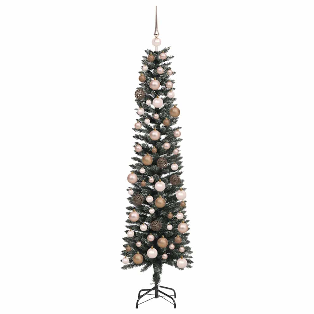 Mű karácsonyfa 300 LED-del Zöld 180 cm PVC és Műanyag és Acél 4