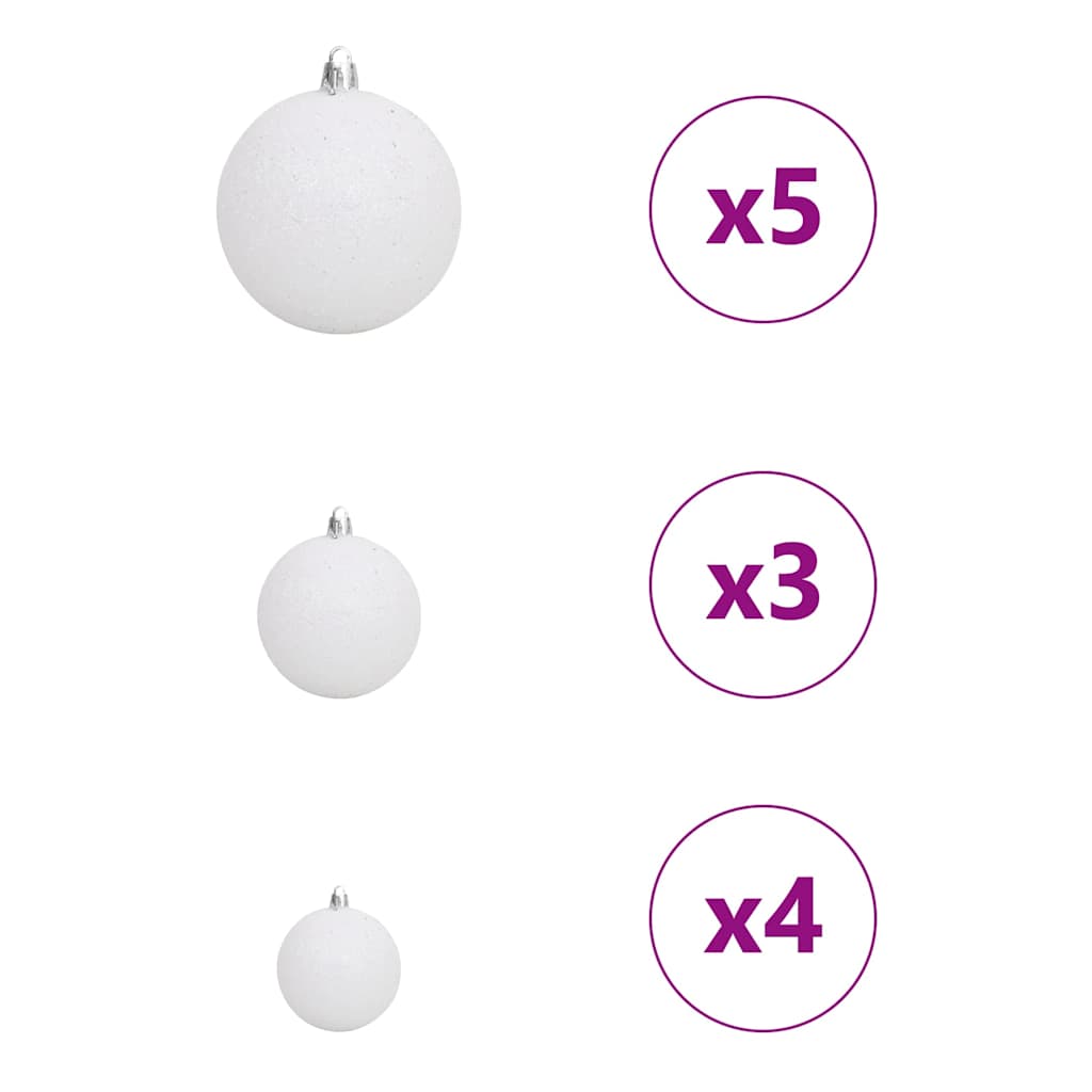Mű karácsonyfa Fehér 120 cm PVC és Fém és Műanyag 9