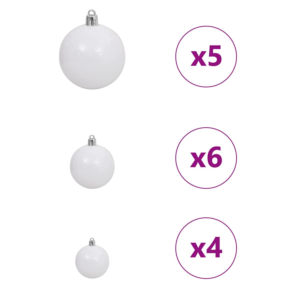 Mű karácsonyfa Fehér 120 cm PVC és Fém és Műanyag 10
