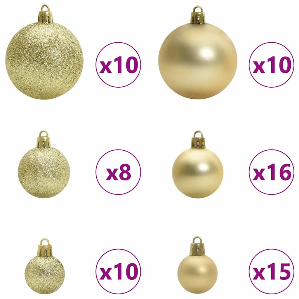 Mű karácsonyfa Zöld 210 cm PVC, acél és műanyag 7