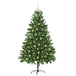 Karácsonyfa 300 LED-del állvánnyal Zöld 180 cm PE 3