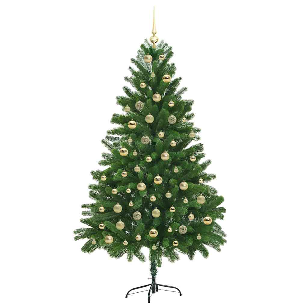 Karácsonyfa 300 LED-del állvánnyal Zöld 180 cm PE 4