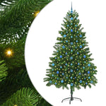 Karácsonyfa 300 LED-del állvánnyal Zöld 210 cm PE 2