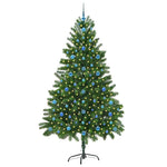 Karácsonyfa 300 LED-del állvánnyal Zöld 210 cm PE 3