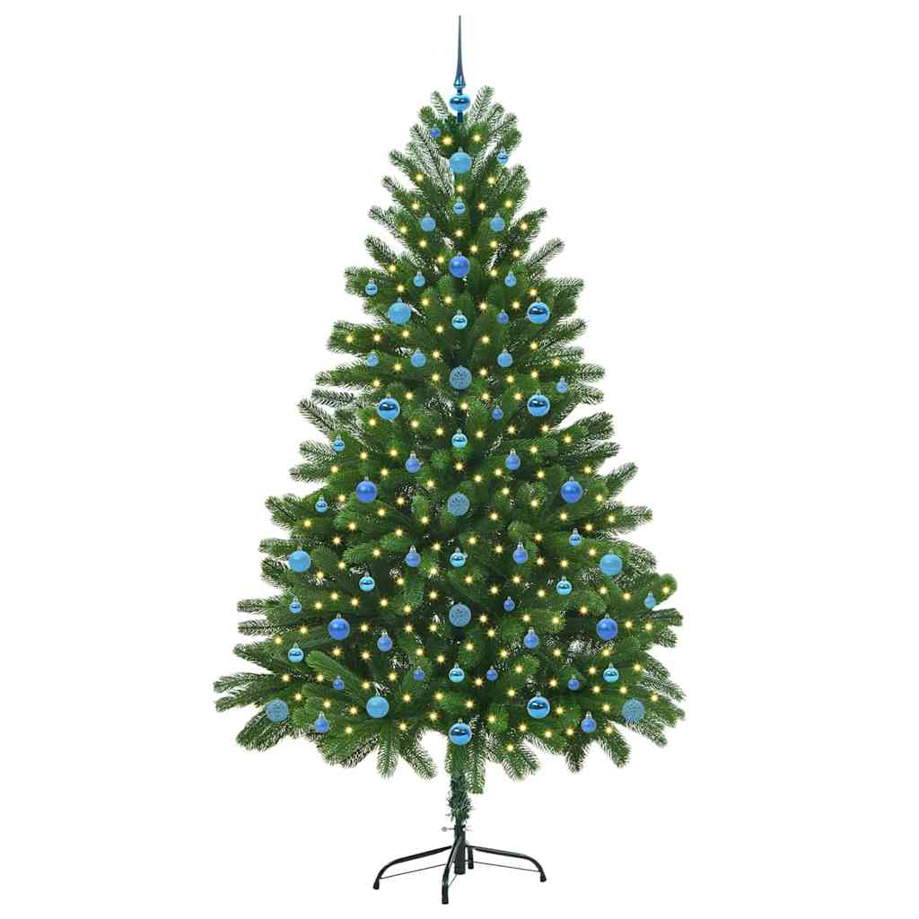 Karácsonyfa 300 LED-del állvánnyal Zöld 210 cm PE 3
