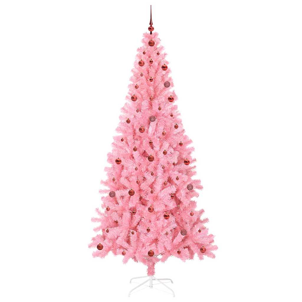 Karácsonyfa Rózsaszín 240 cm PVC 4