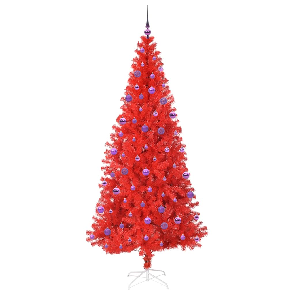 Karácsonyfa Piros 210 cm PVC 4