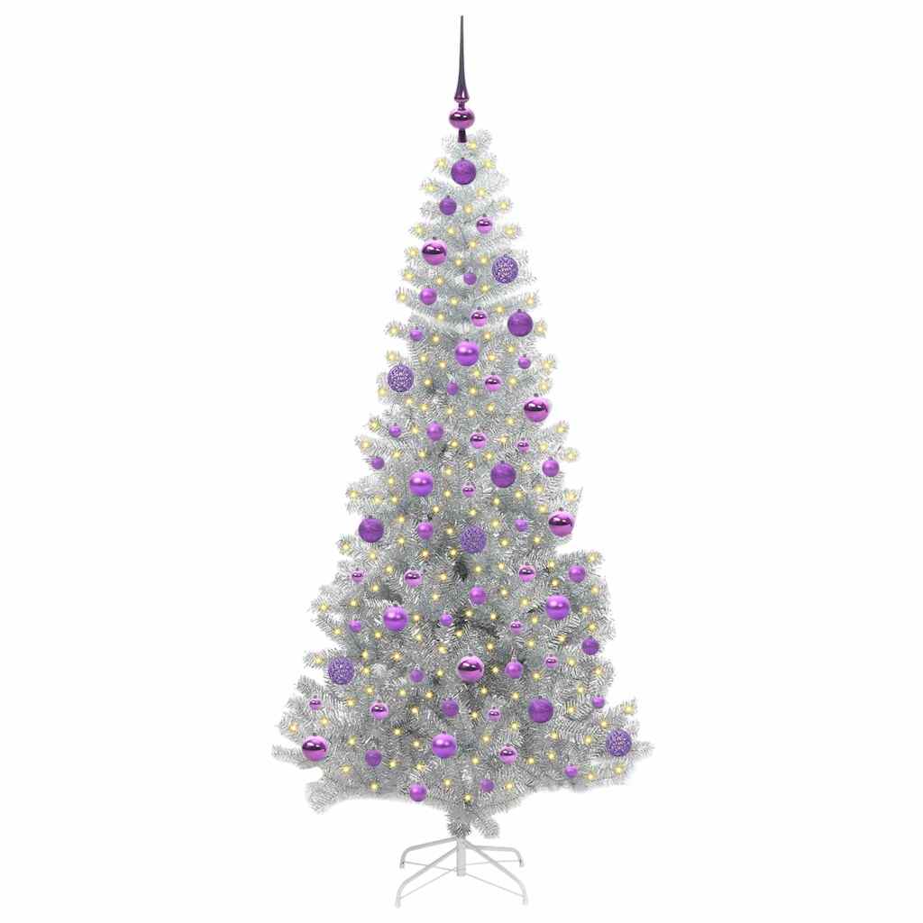 Karácsonyfa Ezüst 180 cm PET 3