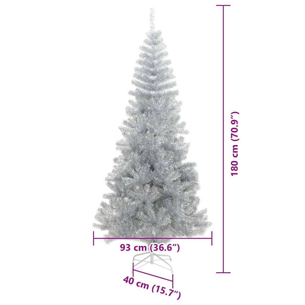 Karácsonyfa Ezüst 180 cm PET 14