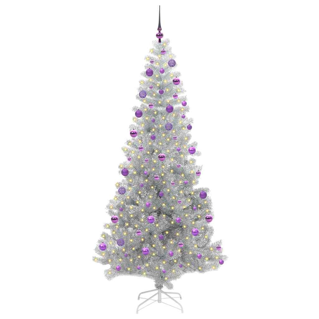 Karácsonyfa Ezüst 210 cm PET 3