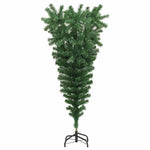 Felfordított műfenyő LED világítással és gömb készlettel 120 cm 5