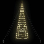 LED Karácsonyi Fenyő EKENAS 400 cm 800 LED Meleg fehér Acél 5
