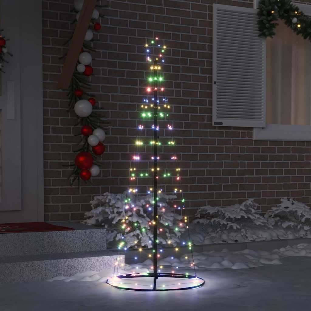 LED Karácsonyi Fenyő EKENAS 250 cm 390 LED Többszínű Acél 3