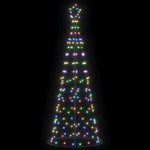 LED Karácsonyi Fenyő EKENAS 250 cm 390 LED Többszínű Acél 4